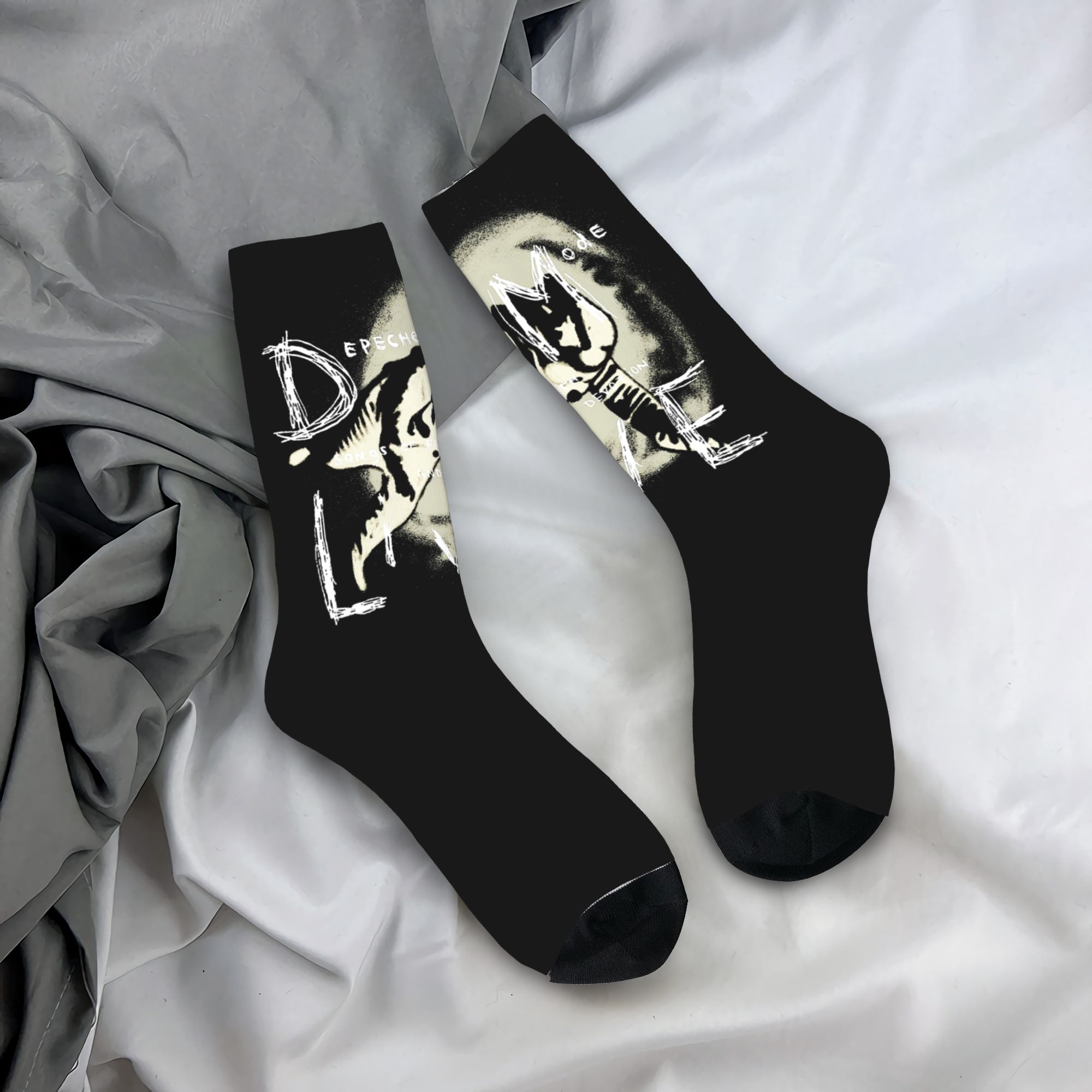 Dress Sock Men - Calzini Personalizzati Elettronici Rock Depeche Cool