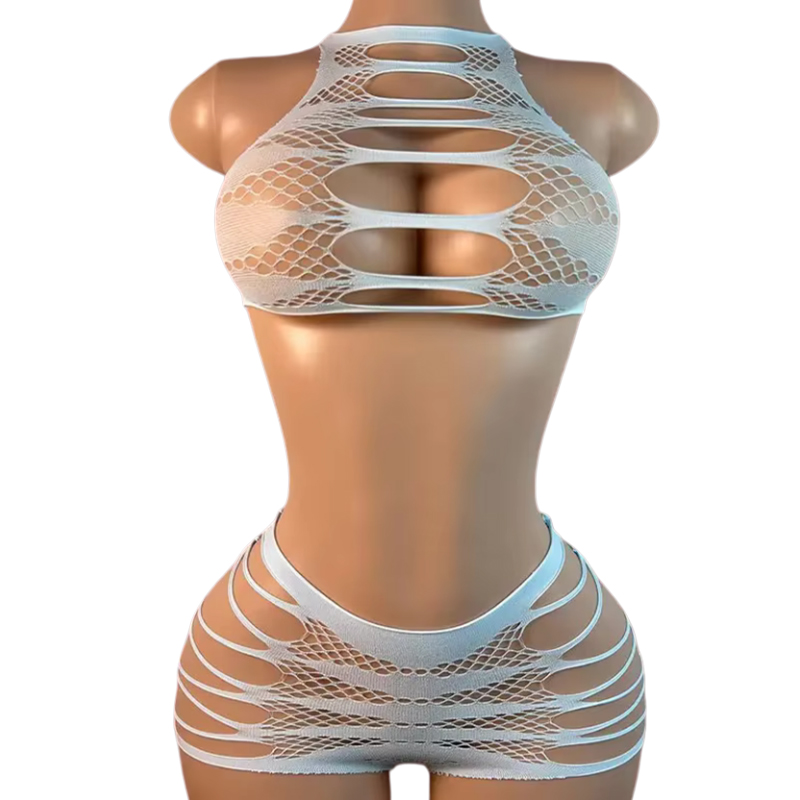 Fishnet Stocking Women - Lingerie sexy + mutandine Intimo da