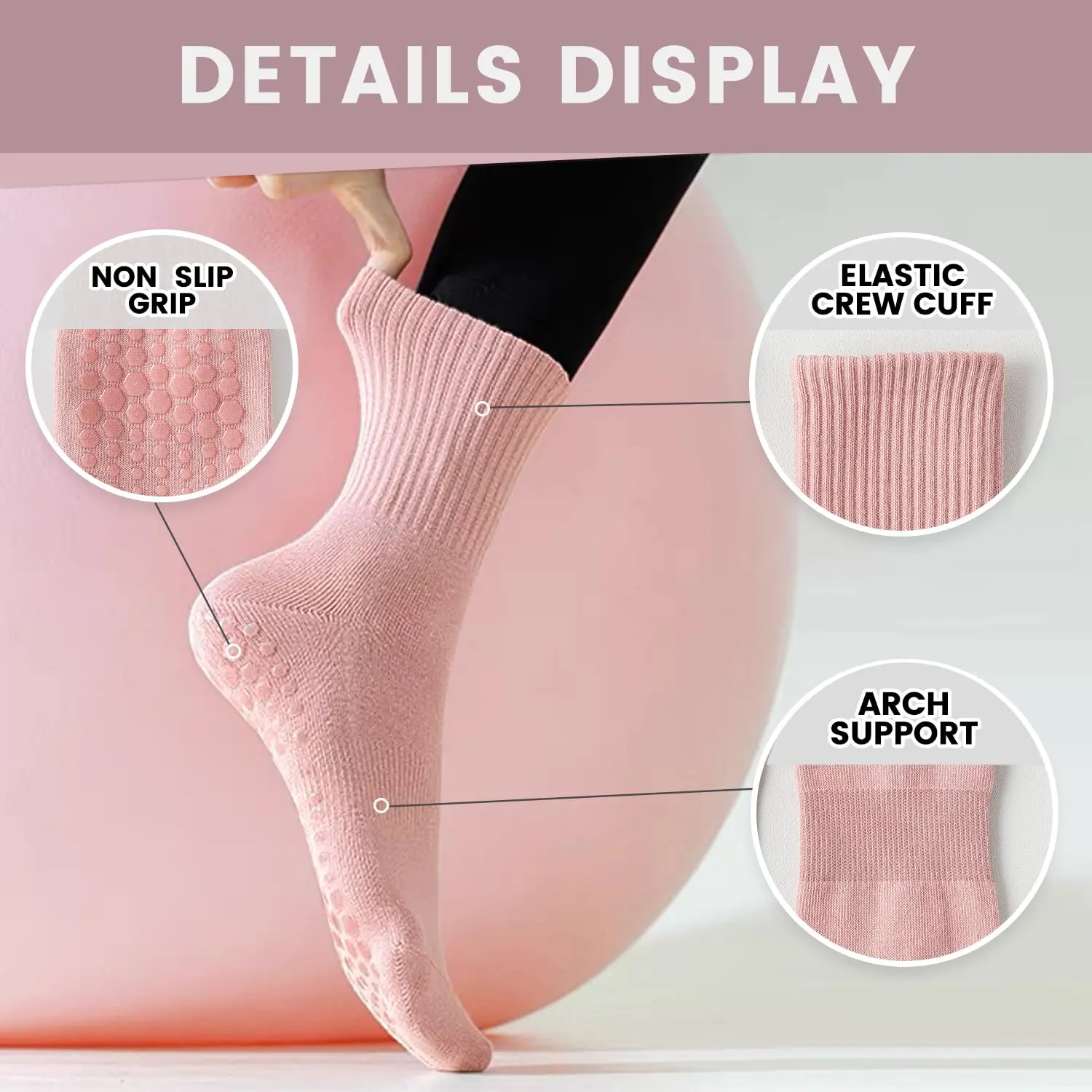 4 paia di calzini da yoga da d - Grip Sock Yoga recensione e prezzo
