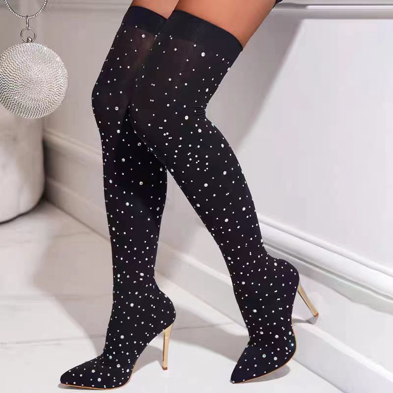 Stivali con calzino elasticizz - Knee High Sock Women recensione e prezzo