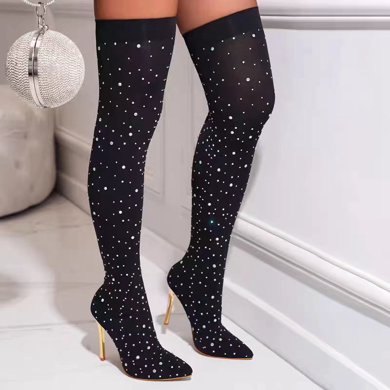 Stivali con calzino elasticizz - Knee High Sock Women recensione e prezzo