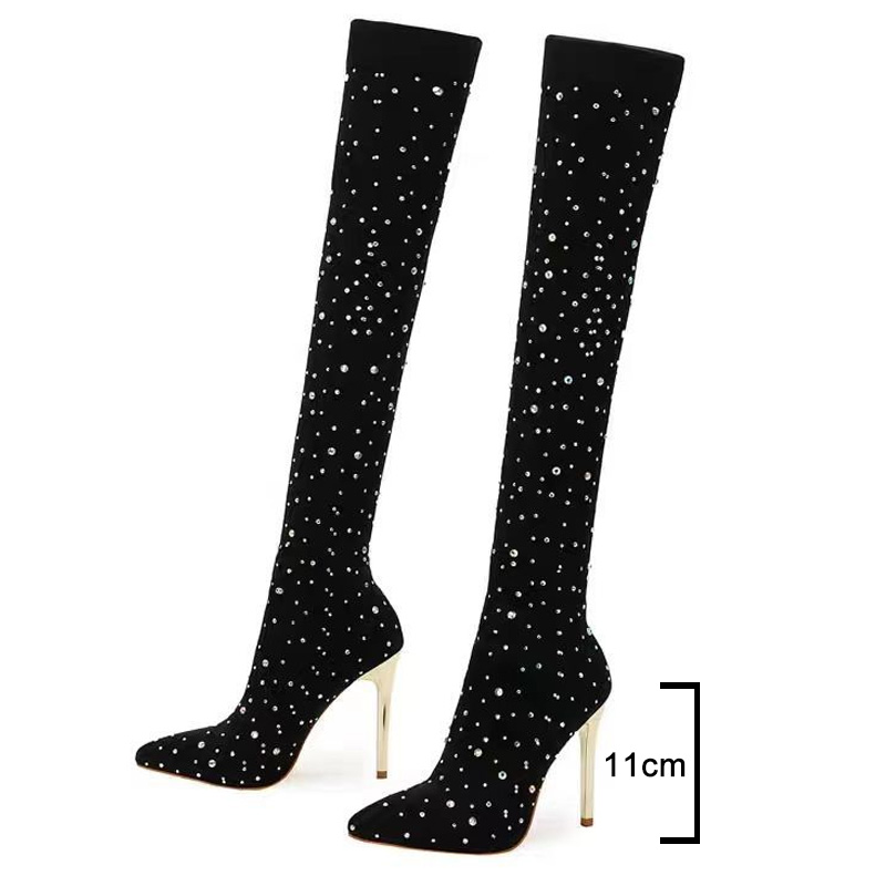 Stivali con calzino elasticizz - Knee High Sock Women recensione e prezzo