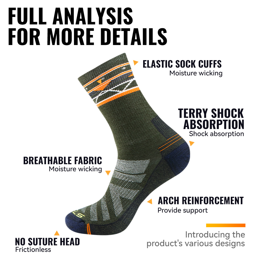 WRELS 1/2/3 paia di calzini da - Wool Hiking Sock recensione e prezzo